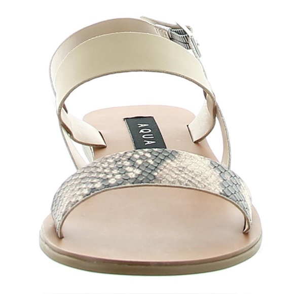 Great Condition Aqua Strappy Leather Sandals Snake Multi Media - Picture 3 of 7